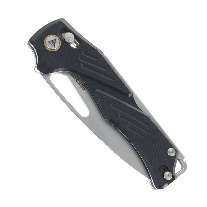 SRM Mirage 239X Folding Knife Black G10 Handle 14c28n Plain Edge