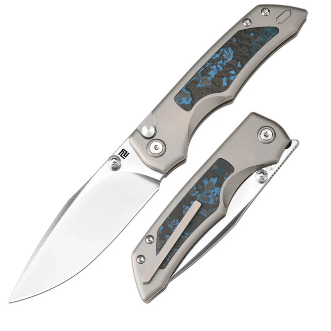 Artisan Cutlery Wizard The Sorcerer Folding Knife Titanium/Fat