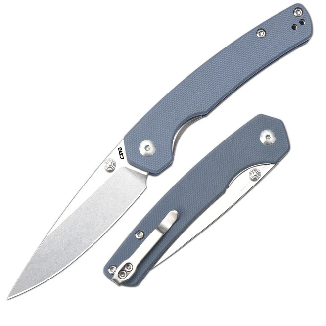CJRB Kain Folding Knife Gray G10/Aluminum Handle AR-RPM9 Drop