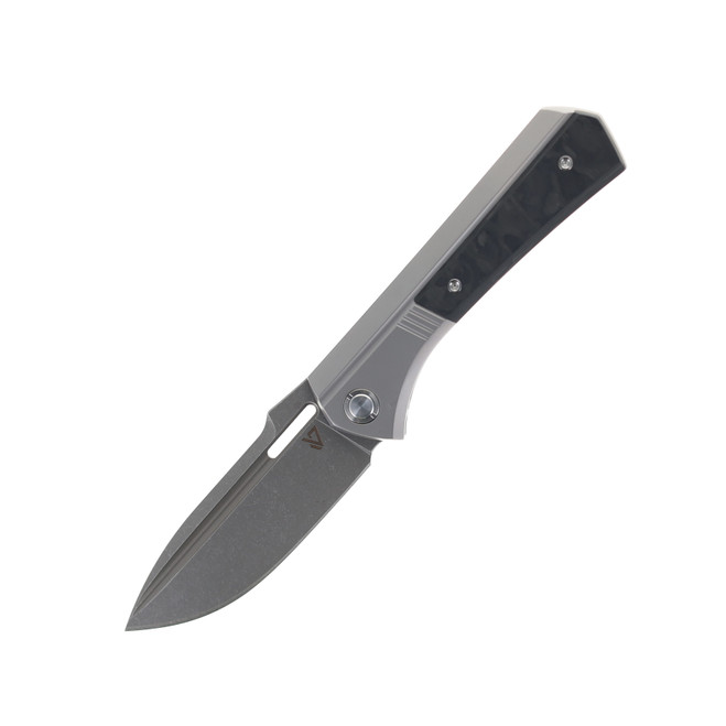 Vanguard Continuum Folding Knife Gray Titanium & Carbon Fiber Handle M390 Stonewashed Blade Vanguard Continuum Folding Knife Gray Titanium & Carbon Fiber Handle M390 Stonewashed Blade
