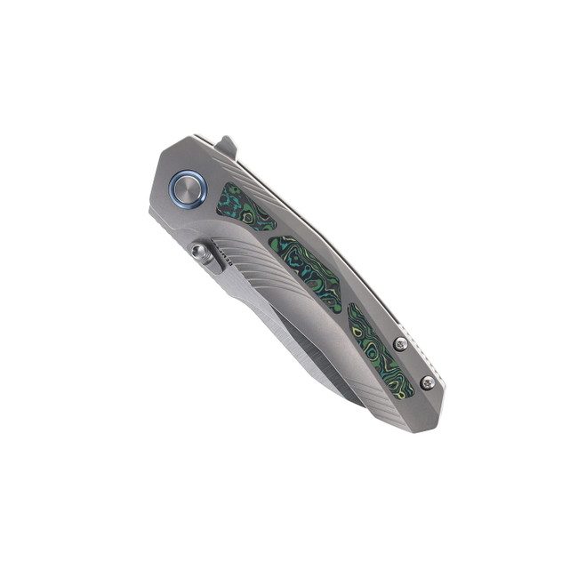 アルマ Remette Knives RT-Kestrel Knife Titanium Handle Green Carbon Fiber