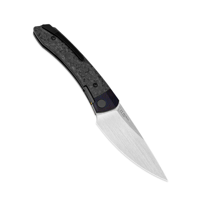 Kizer Mini MoMo Folding Knife Timascus/Marble Carbon Fiber Handle