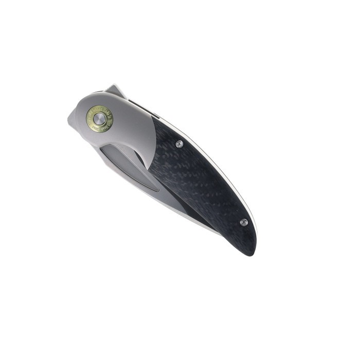 TwoSun Folding Knife Titanium/Carbon Fiber Handle YJ01-V1 Plain
