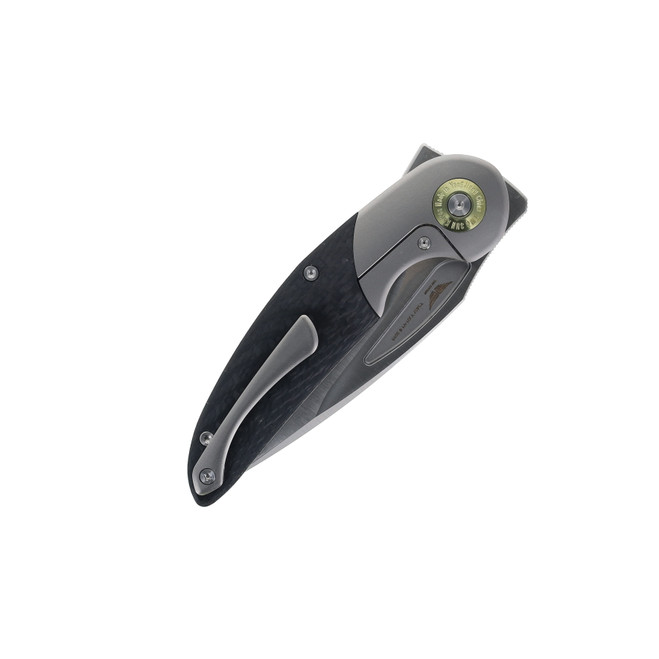 TwoSun Folding Knife Titanium/Carbon Fiber Handle YJ01-V1 Plain