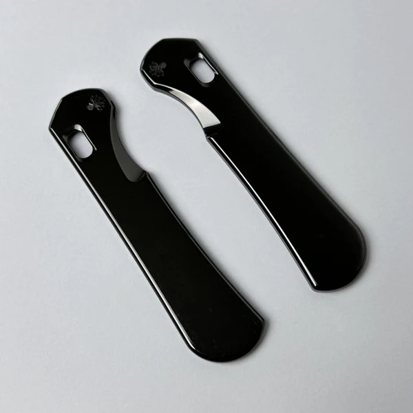 Piratech Black Pearl Folding Knife Black Zirconium Handle Plain
