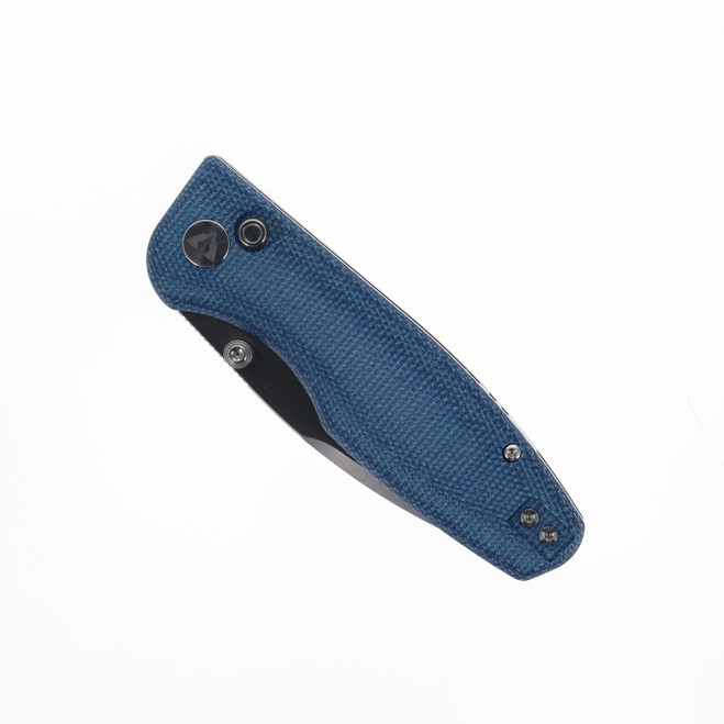 CMB Predator V3 Folding Knife Blue Micarta Handle 14C28N Plain