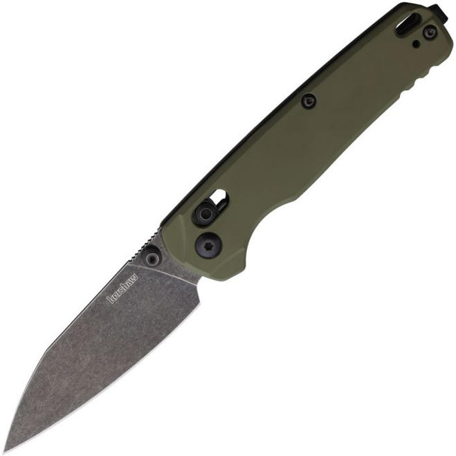 Kershaw Bel Air Folding Knife Green Aluminum Handle Magnacut Plain