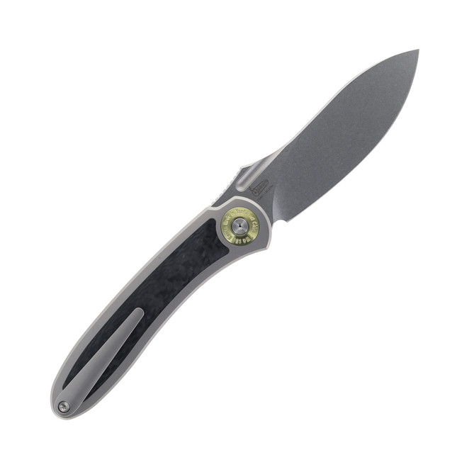TwoSun Folding Knife Titanium/Carbon Fiber Handle 14C28N Plain
