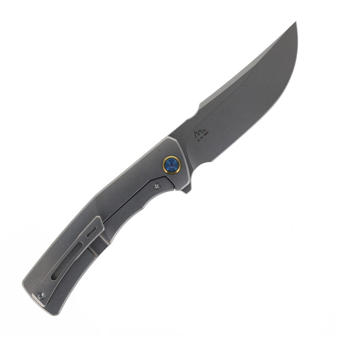 SixLeaf Hero Folding Knife Titanium/Carbon Fiber Handle M390 Plain