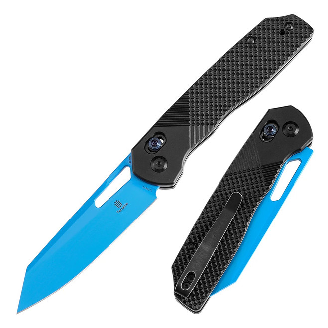 【N.】 Tenable Shard Folding Knife Black Aluminum Handle 14C28N