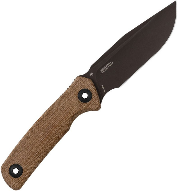 Zero Tolerance 0004 Fixed Blade Knife Natural Canvas Micarta