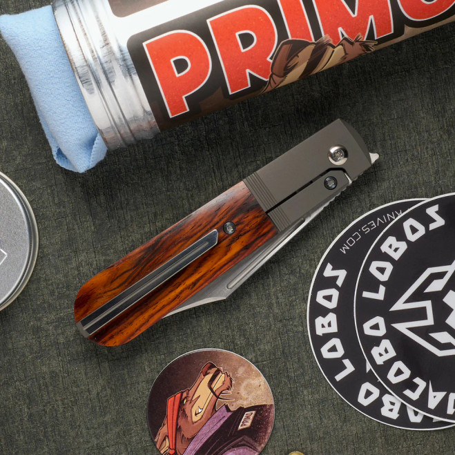 Jack Wolf Primo Jack Foldiing Knife Rosewood Handle S90V Plain