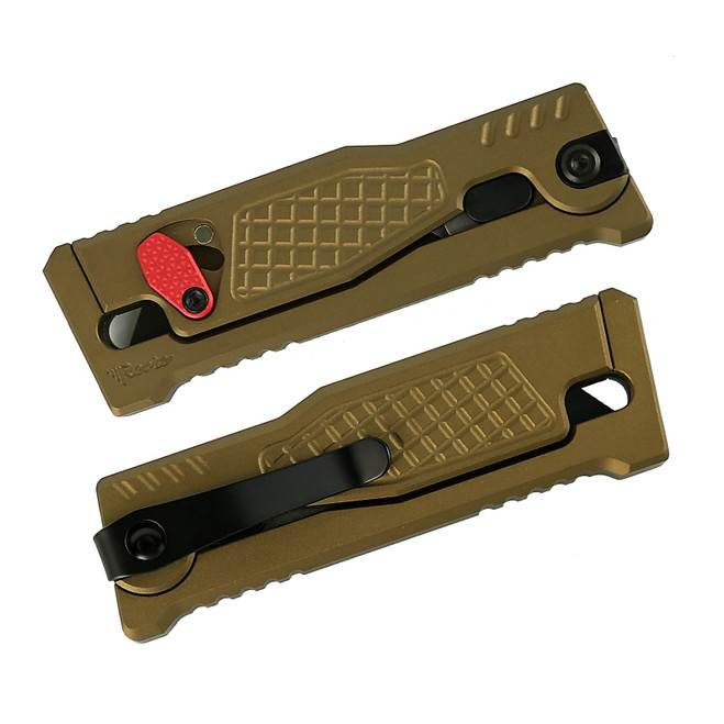 Reate Exo-U V1 Folding Knife Diamond Copper Aluminum Handle
