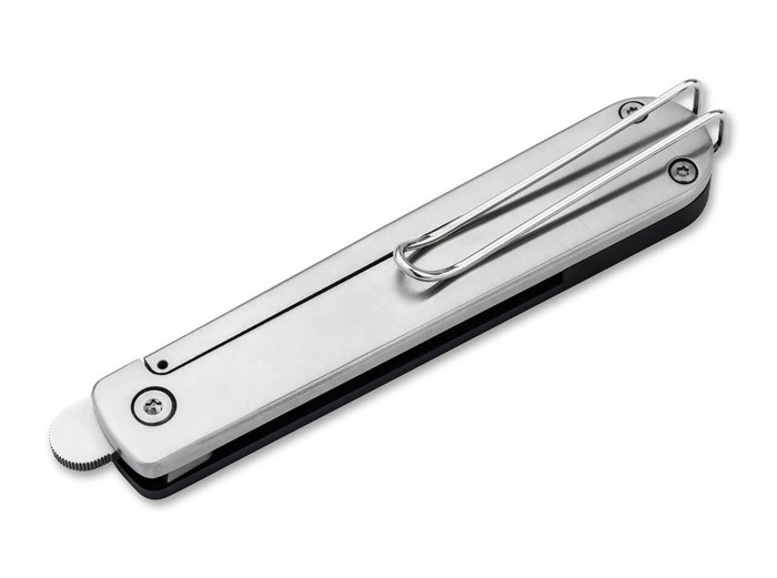 Boker Friday Folding Knife Black G10 Handle Nitro-V Plain Edge BO01BO898