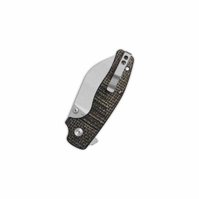 QSP Chefmaster Folding Knife Brown Coarse Micarta Handle 14C28N Wharncliffe Plain Edge Satin Finish QS163-C1 QSP Chefmaster Folding Knife Brown Coarse Micarta Handle 14C28N Wharncliffe Plain Edge Satin Finish QS163-C1
