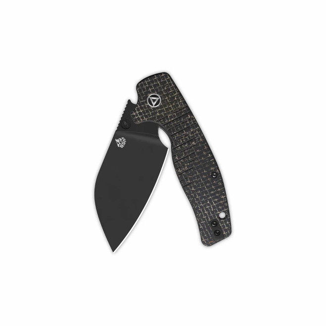 QSP Chefmaster Folding Knife Brown Coarse Micarta Handle 14C28N