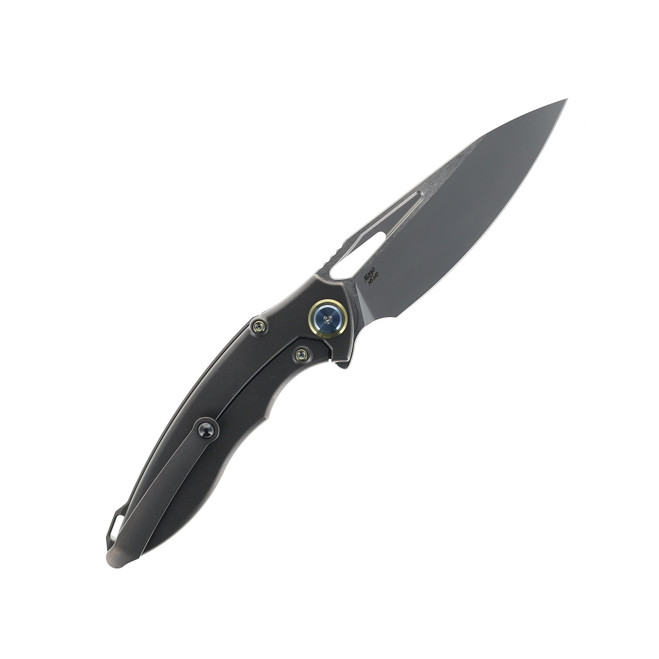RICK Fin リックフィン Rike Thor 7 Folding Knife Titanium and Carbon Fiber Handle