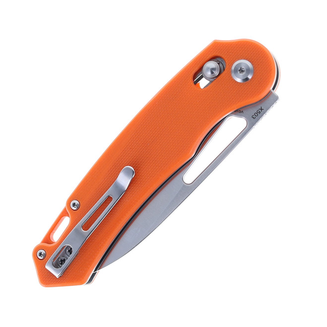Critical Strike Folding Knife Orange G10 Handle VG-10 Plain Edge