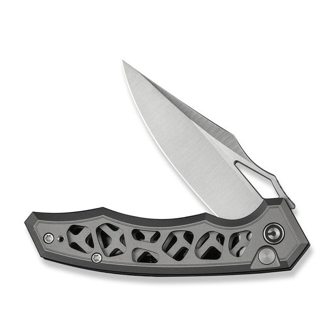 Civivi Anaaki Folding Knife Skeletonized Gray Aluminum Handle