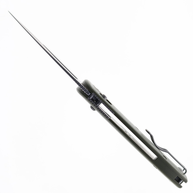Petrified Fish P13GRW Viper K110 Steel Blade Green G10 Handle