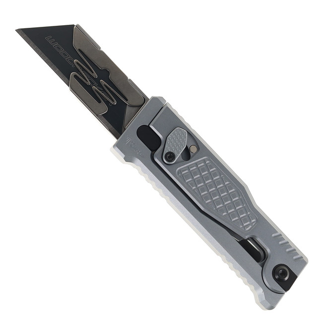 REATE EXO-U V1 FOLDING KNIFE DIAMOND SILVER HANDLE STAINLESS STEEL PLAIN EDGE