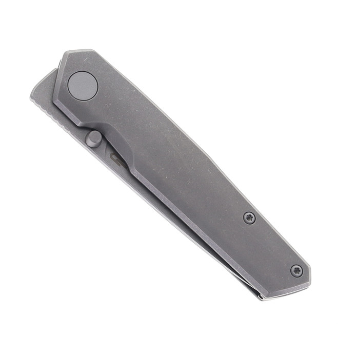 Bestech VK-KUZE Folding Knife Dark Beadblast Stonewash Titanium