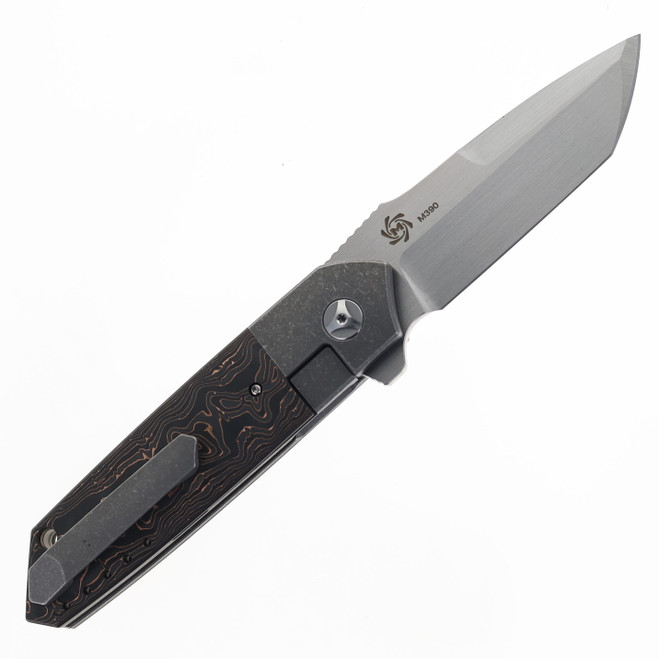 Mechforce Carey Collba Roaster Folding Knife Copper Carbon Fiber