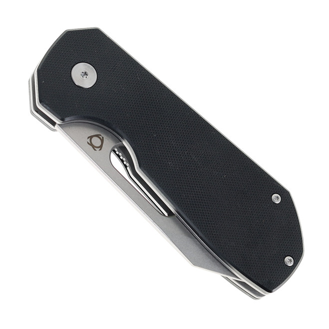 SixLeaf SL-38 Folding Knife Black G10 Handle M390 Plain Edge