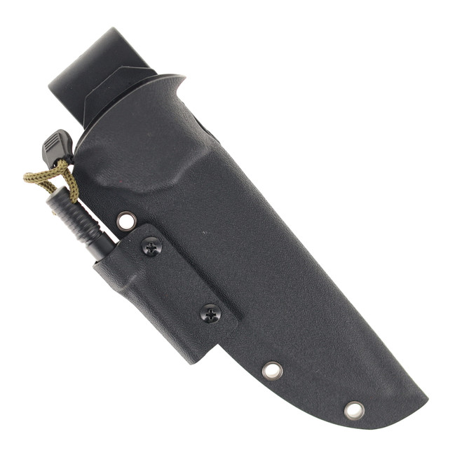 SixLeaf Fixed Blade Knife With A Fire Starter Striker Green G10