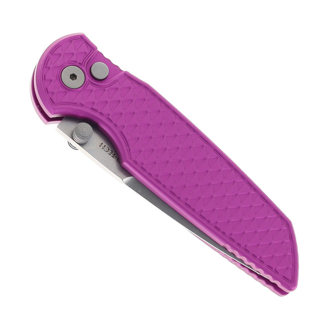 ProTech Integrity Folding Knife Purple Aluminum Handle S35VN Plain