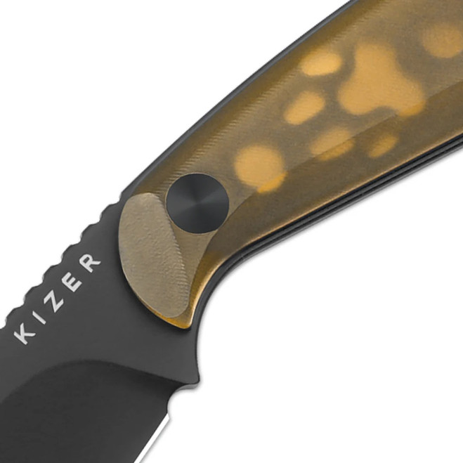 Kizer Buddy Fixed Blade Knife PEI Handle Nitro-V Drop Point Plain