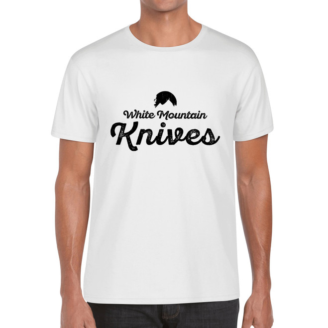 White Mountain Knives White Cotton T-Shirt (1-2 Week Turn-around) White Mountain Knives White Cotton T-Shirt (1-2 Week Turn-around)