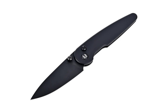 ボタン Hightron Birdidi Folding Knife Black Aluminum Handle D2 Plain