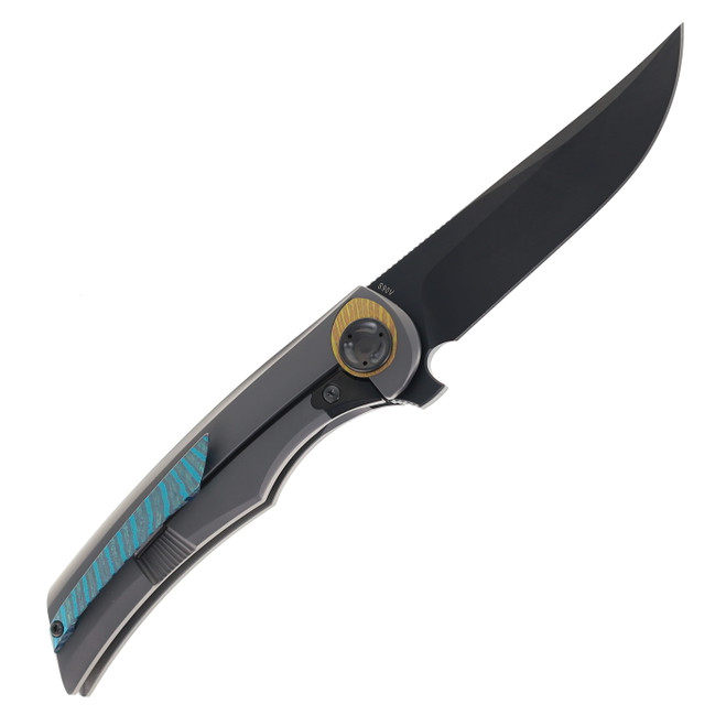 Tuya Persia Folding Knife Integral Titanium Handle w/ Holes S90V