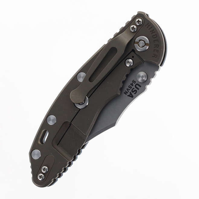 Hinderer Folding Knife Battle Blue G10 Handle S45VN Plain Edge HK