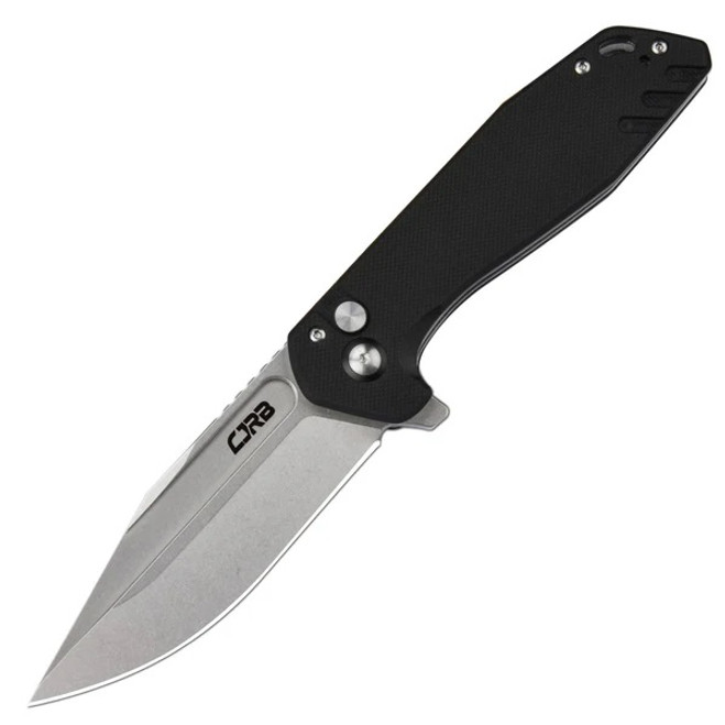 CJRB Riff Folding Knife Black Micarta/G10 Handle AR-RPM9 Plain Edge J1928-BK