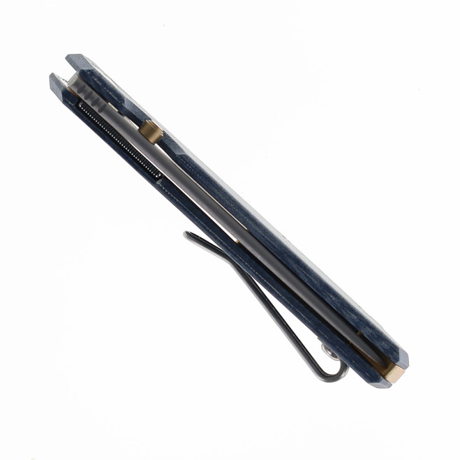 Giant Mouse Clyde Folding Knife Denim Micarta Handle 20CV Plain