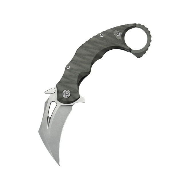 KB Wrath Folding Knife Diagonal Milling Titanium Handle M390