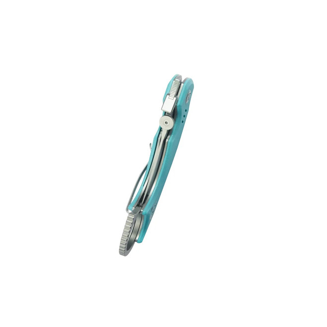 Kubey Jaw Folding Knife Tiffany Blue G10 Handle 14C28N Plain Edge Sandblast Finish KU439B Kubey Jaw Folding Knife Tiffany Blue G10 Handle 14C28N Plain Edge Sandblast Finish KU439B