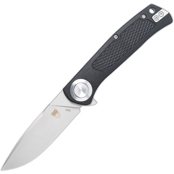 CobraTec EDC Scout Button Lock Folding Knife Black Grivory Handle