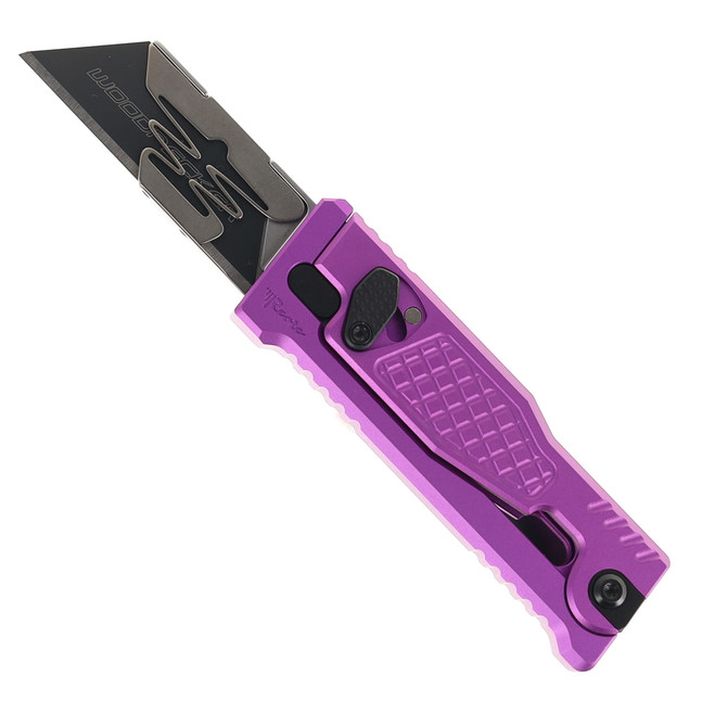 Reate Exo-U V1 Utility Knife Purple Aluminum Diamond
