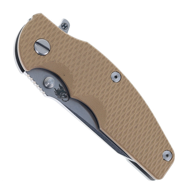 IN  Hinderer Folding Knife Battle Blue G10 Handle S45VN Plain Edge HK