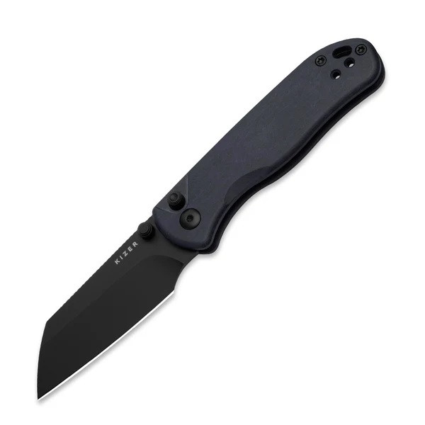 Kizer Drop Bear 2 Folding Knife Blue Canyon Richlite Handle Nitro