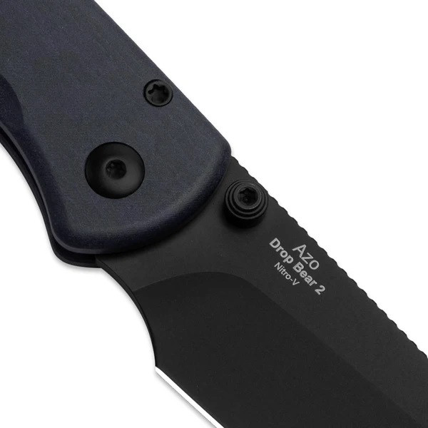 Kizer Drop Bear 2 Folding Knife Blue Canyon Richlite Handle Nitro