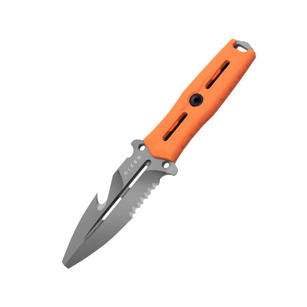 Kizer Norcross Fixed Blade Orange G10 Handle Nitro-V Spear Point