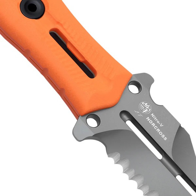 Kizer Norcross Fixed Blade Orange G10 Handle Nitro-V Spear