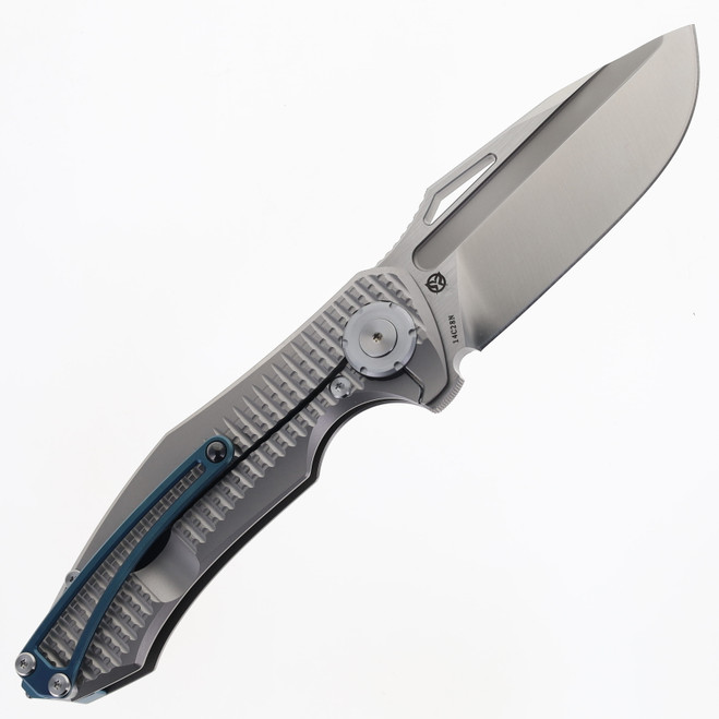 PMP Knives Alpha Smilodon Folding Knife Titanium Handle 14c28n