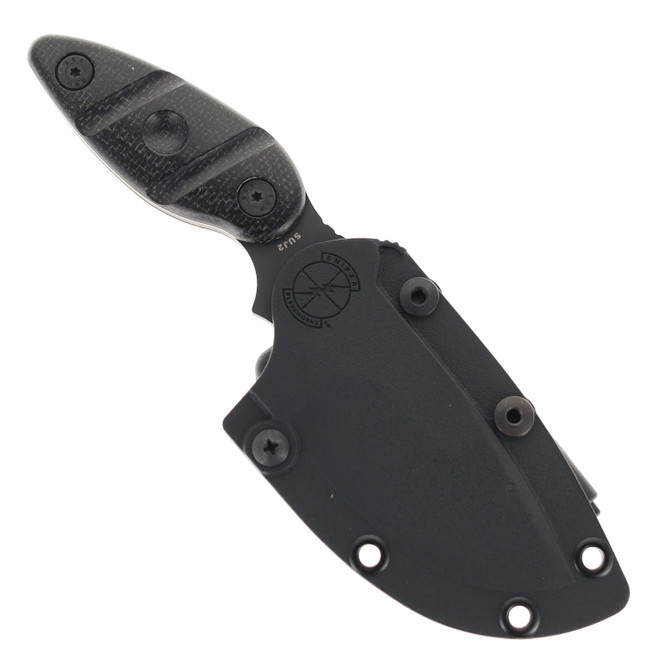 Sniper Bladeworks Utility Fixed Blade Black Micarta SUJ2