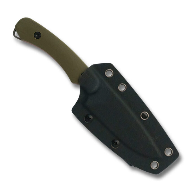 RoseCraft F1 Fixed Blade Knife OD Green/Red G10 Handle 1095 Drop