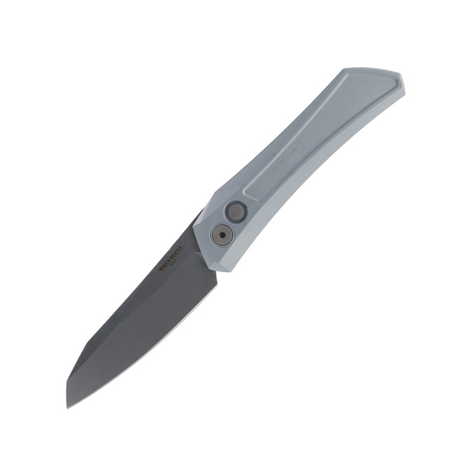 Protech Oligarch Auto Knife Grey Aluminum Handle Magnacut Wharncliffe Plain Edge DS101-Grey Protech Oligarch Auto Knife Grey Aluminum Handle Magnacut Wharncliffe Plain Edge DS101-Grey